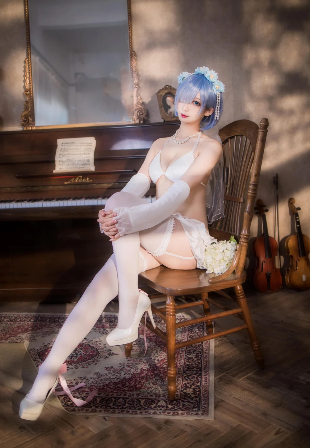 封疆疆v - 蕾姆 花嫁 [26P-118MB] tg@simisebaisi 【丝足阁】006.webp